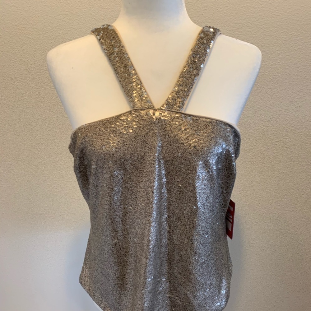 Vince Camuto Summer Oasis Shimmer Cami NWT size 12​​​​​​​​​​​​​​​​​​​​​​​